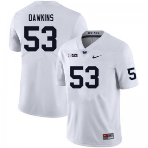 Men Nick Dawkins White PSU College Football #53 Jersey 848885-209