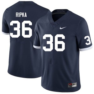 Men Stephen Ripka Retro PSU College Football #36 Jersey 459853-461