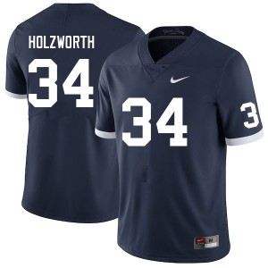 Men Tyler Holzworth Retro Nittany Lions College Football #34 Jersey 850713-901