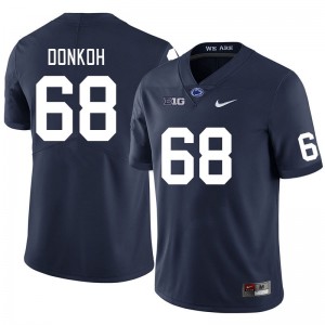 Men Anthony Donkoh Navy PSU College Football #68 Jersey 876112-803