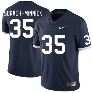 Men Blaise Sokach-Minnick Retro PSU College Football #35 Jersey 607557-934