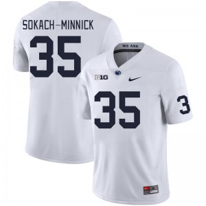 Men Blaise Sokach-Minnick White Nittany Lions College Football #35 Jersey 889819-851