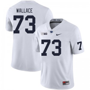 Men Caedan Wallace White Penn State College Football #73 Jersey 605892-738