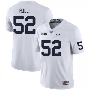 Men Dominic Rulli White Penn State College Football #52 Jersey 128640-364