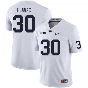 Men George Hlavac White Nittany Lions College Football #30 Jersey 679220-321