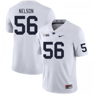 Men JB Nelson White Penn State College Football #56 Jersey 395810-684
