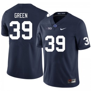 Men Jashaun Green Navy PSU College Football #39 Jersey 197071-619