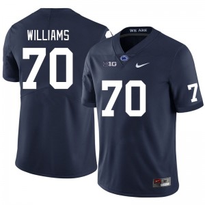 Men J'ven Williams Navy Penn State Nittany Lions College Football #70 Jersey 922821-336