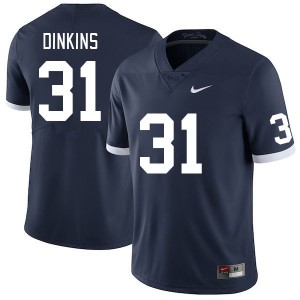 Men Kolin Dinkins Retro PSU College Football #31 Jersey 187364-133