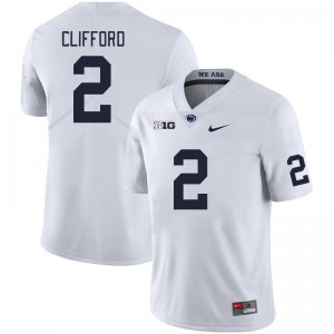 Men Liam Clifford White PSU College Football #2 Jersey 676403-102