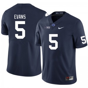 Men Omari Evans Navy Nittany Lions College Football #5 Jersey 339416-274