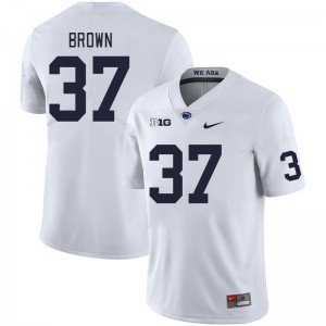 Men Trace Brown White Penn State College Football #37 Jersey 347624-639