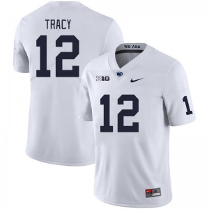 Men Zion Tracy White Penn State Nittany Lions College Football #12 Jersey 662241-850