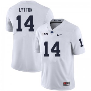 Men A.J. Lytton White Penn State College Football #14 Jersey 463901-751