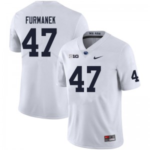 Men Alex Furmanek White Penn State College Football #47 Jersey 206367-139