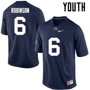 Youth Andre Robinson Navy Penn State College Football #6 Jersey 491960-510