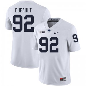 Men Andrew Dufault White Penn State Nittany Lions College Football #92 Jersey 751364-691