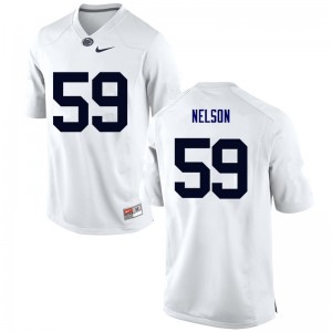 Men Andrew Nelson White Penn State Nittany Lions College Football #59 Jersey 456627-349