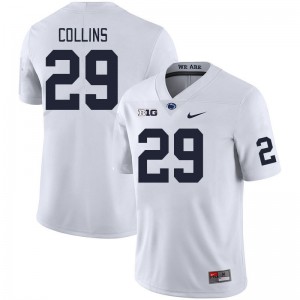 Men Audavion Collins White Penn State College Football #29 Jersey 166199-331