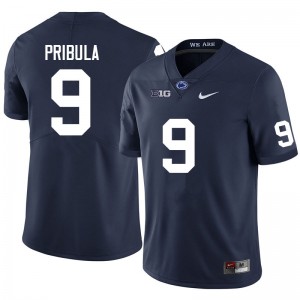 Men Beau Pribula Navy Penn State College Football #9 Jersey 635012-263