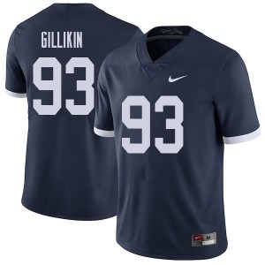 Men Blake Gillikin Navy Penn State College Throwback Football #93 Jersey 726666-552