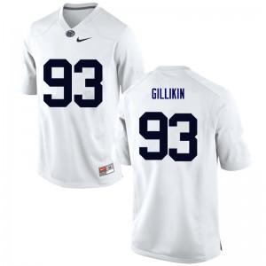 Men Blake Gillikin White Penn State Nittany Lions College Football #93 Jersey 258364-113