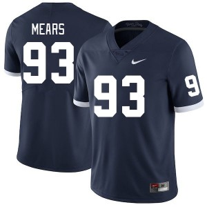 Men Bobby Mears Retro Penn State College Football #93 Jersey 601301-320