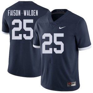 Men Brelin Faison-Walden Navy Penn State College Throwback Football #25 Jersey 712721-465
