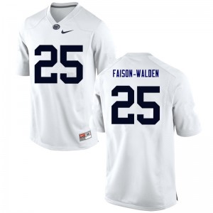 Men Brelin Faison-Walden White Penn State College Football #25 Jersey 555473-100
