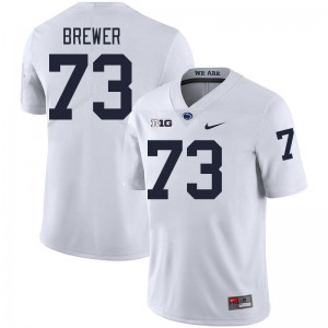 Men Caleb Brewer White Nittany Lions College Football #73 Jersey 202914-309
