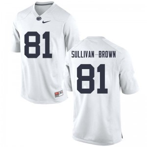 Men Cameron Sullivan-Brown White Penn State College Football #81 Jersey 736087-439