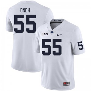 Men Chimdy Onoh White PSU College Football #55 Jersey 583513-419