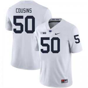 Men Cooper Cousins White PSU College Football #50 Jersey 994801-494