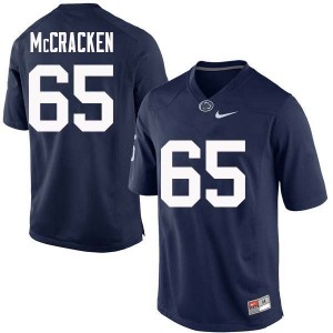 Men Crae McCracken Navy Penn State College Football #65 Jersey 518450-888