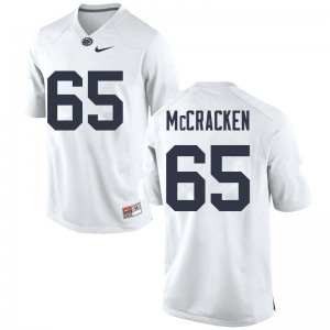Men Crae McCracken White Penn State Nittany Lions College Football #65 Jersey 411002-116