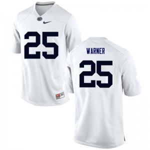 Men Curt Warner White Nittany Lions College Football #25 Jersey 691071-403