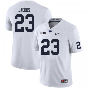 Men Curtis Jacobs White Penn State Nittany Lions College Football #23 Jersey 170223-781