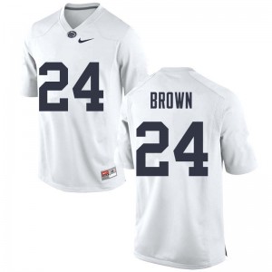 Men D.J. Brown White Penn State College Football #24 Jersey 810662-619