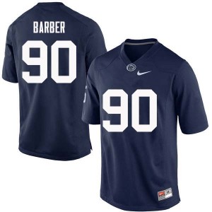 Men Damion Barber Navy Penn State College Football #90 Jersey 257225-756