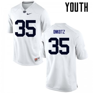 Youth Dennis Onkotz White Penn State Nittany Lions College Football #35 Jersey 577638-541