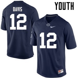 Youth Desi Davis Navy Nittany Lions College Football #12 Jersey 577963-479