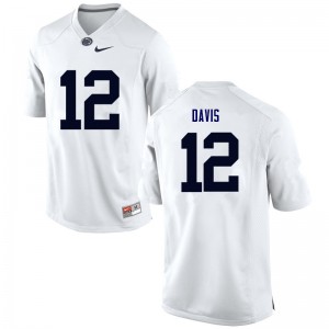Men Desi Davis White Nittany Lions College Football #12 Jersey 397049-583