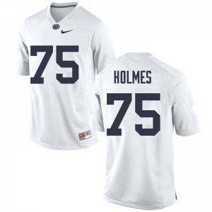 Men Deslin Holmes White Penn State College Football #75 Jersey 872159-425