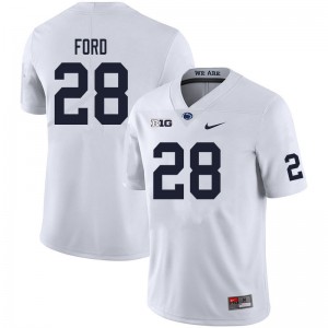 Men Devyn Ford White Penn State College Football #28 Jersey 294539-998