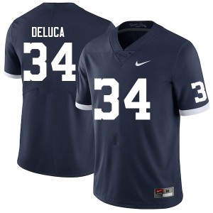 Men Dominic DeLuca Retro Nittany Lions College Football #34 Jersey 644395-486