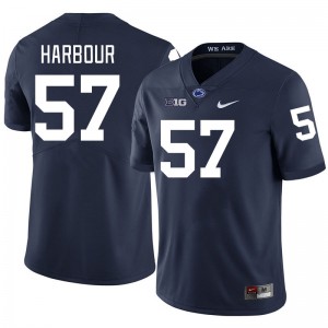 Men Donnie Harbour Navy Penn State College Football #57 Jersey 194861-116