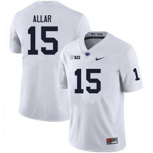 Men Drew Allar White Penn State Nittany Lions College Football #15 Jersey 162965-390