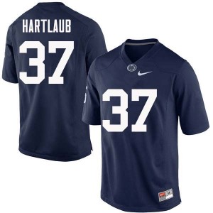 Men Drew Hartlaub Navy Penn State College Football #37 Jersey 287743-706