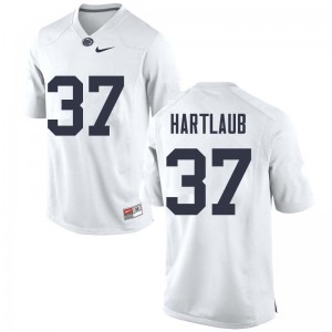 Men Drew Hartlaub White Penn State Nittany Lions College Football #37 Jersey 142324-192