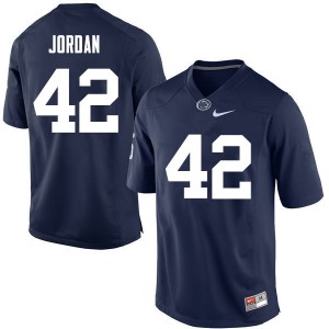Men Ellison Jordan Navy Penn State College Football #42 Jersey 289385-993